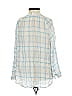 Joie Checkered-gingham Plaid Blue 3/4 Sleeve Blouse Size XXS - photo 2