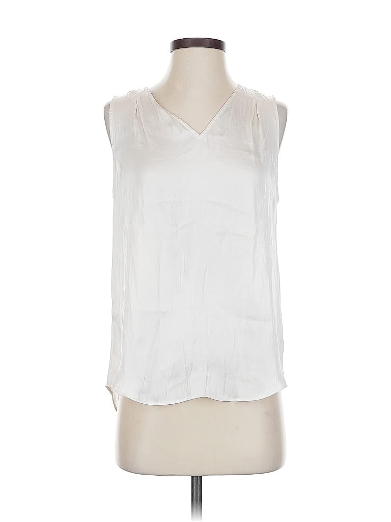 Pre-owned Banana Republic Sleeveless Blouse In White