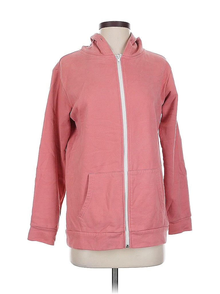 Pre-owned Unbranded Zip Up Hoodie In Pink
