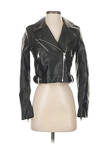 Zara Faux Leather Jacket (view 1)