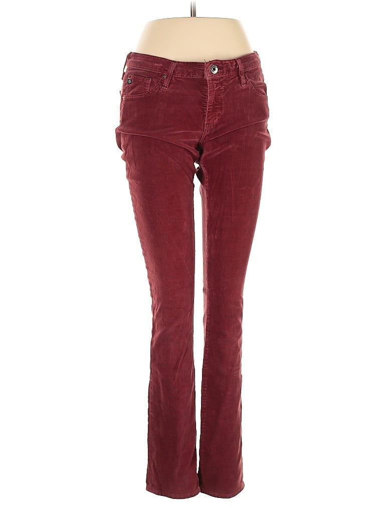 Pre-owned Adriano Goldschmied Jeans In Burgundy