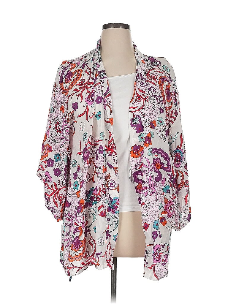 Pre-owned Josie Natori Kimono In White