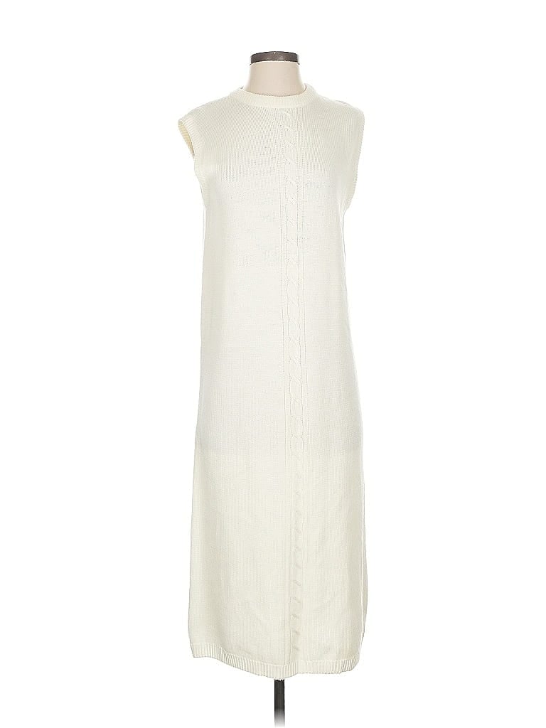 Pre-owned Assorted Brands Casual Dress In White