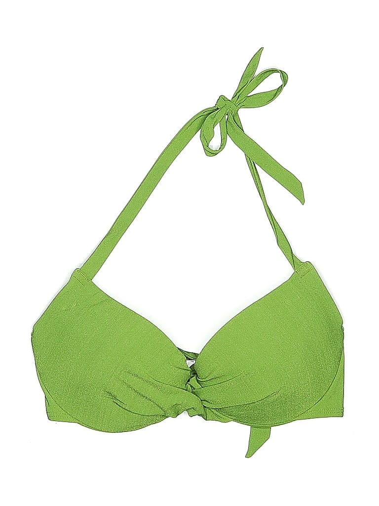 Pre-owned H&m Swimsuit Top Green Swimwear