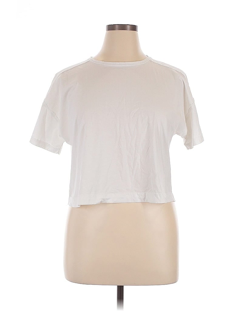 Pre-owned C&c California Short Sleeve T-shirt In White