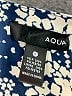 Aqua 100% Polyester Print Blue Casual Dress Size S - photo 7