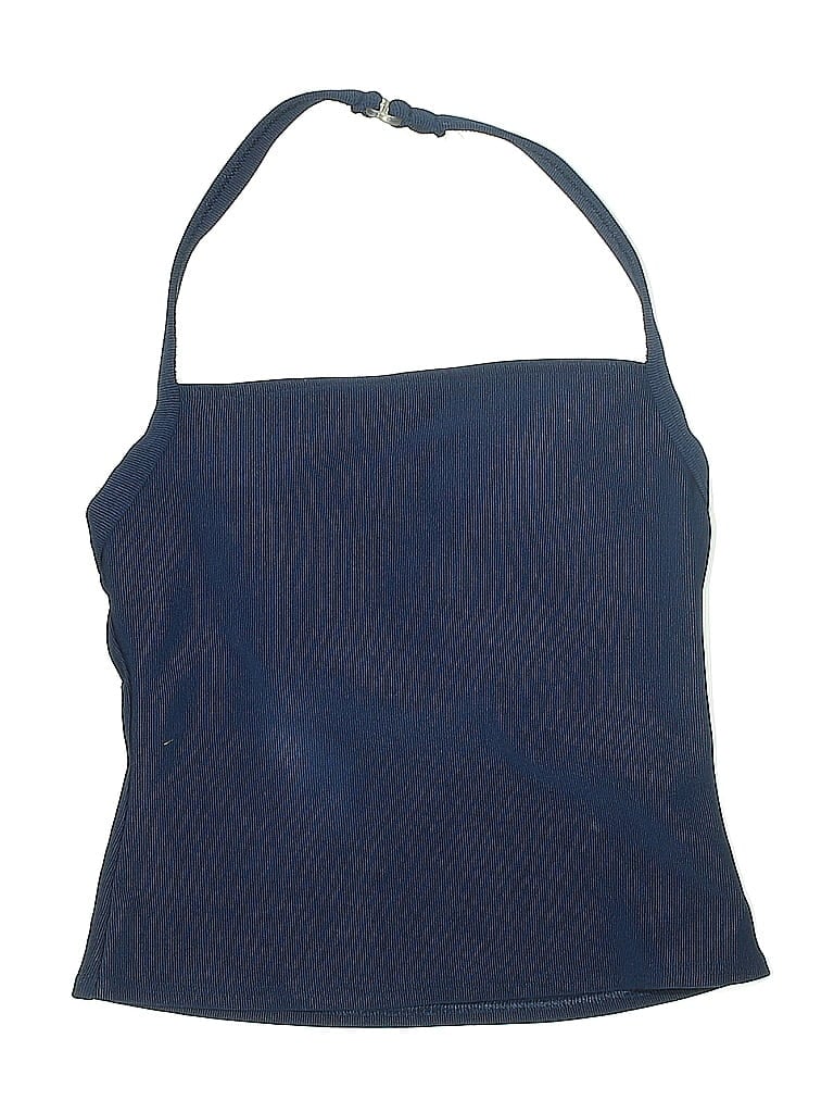 Click to view more detailed imagery on our partner's website Pre-owned Lands' End Swimsuit Top Blue Swimwear