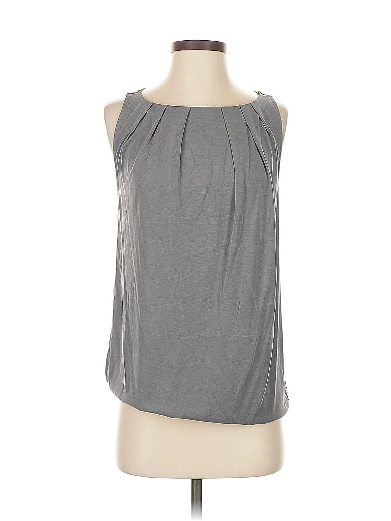 Pre-owned Ann Taylor Loft Outlet Sleeveless Blouse In Gray