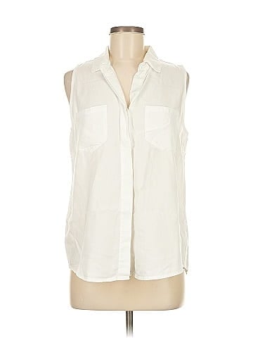 Velvet Heart Sleeveless Button-Down Shirt (view 1)