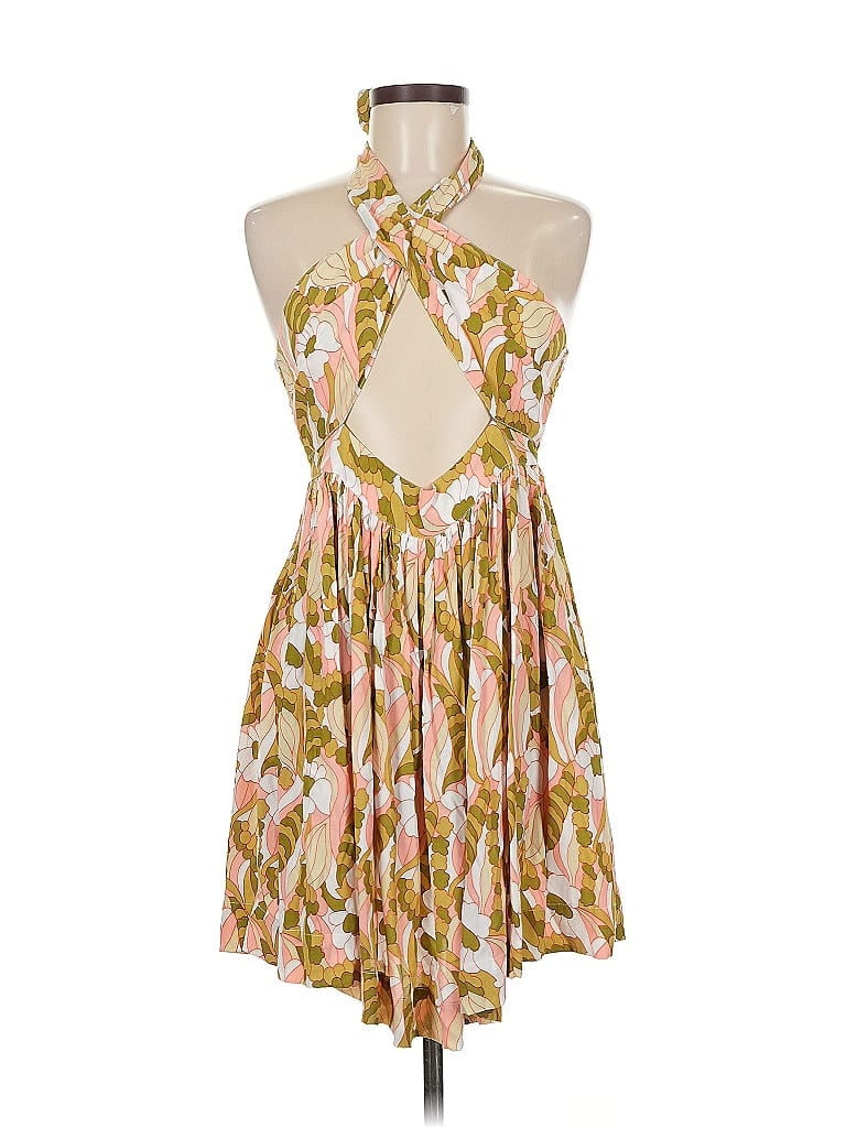 Pre-owned S/w/f Casual Dress In Yellow