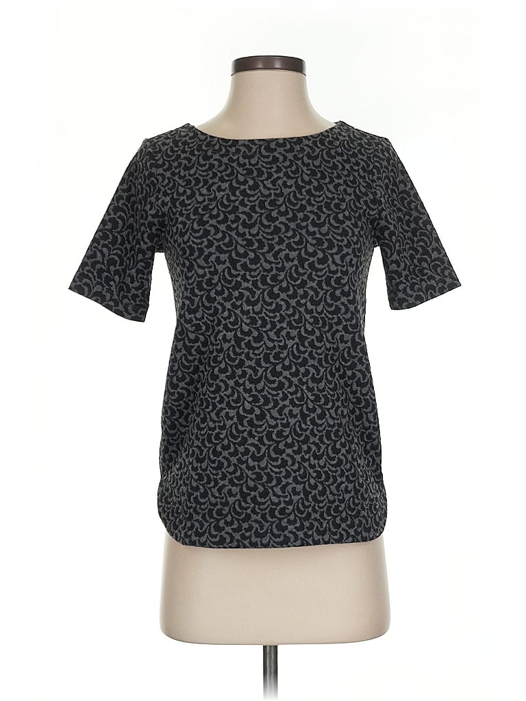 Click to view more detailed imagery on our partner's website Pre-owned Ann Taylor Loft Short Sleeve Top Gray Crew Neck Tops