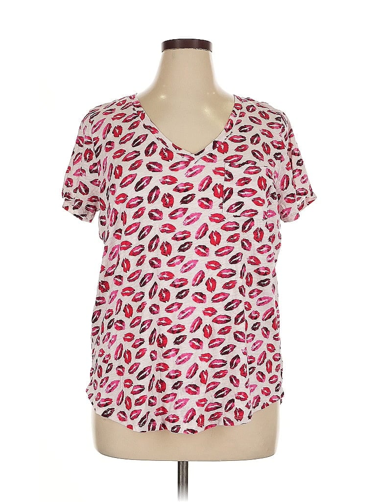 Pre-owned Torrid Short Sleeve Blouse In Pink