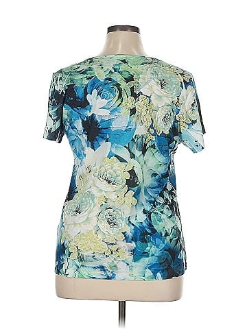 JM Collection Short Sleeve Blouse (view 2)