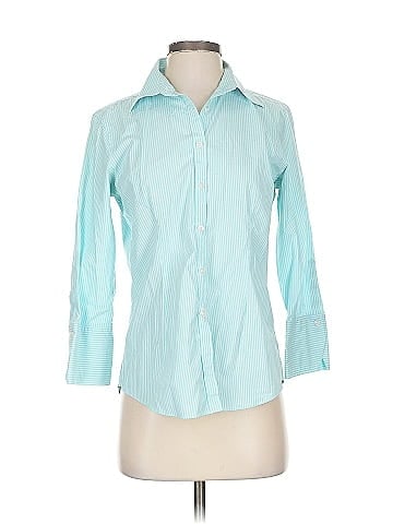 KIRKLAND Signature 3/4 Sleeve Button-Down Shirt (view 1)