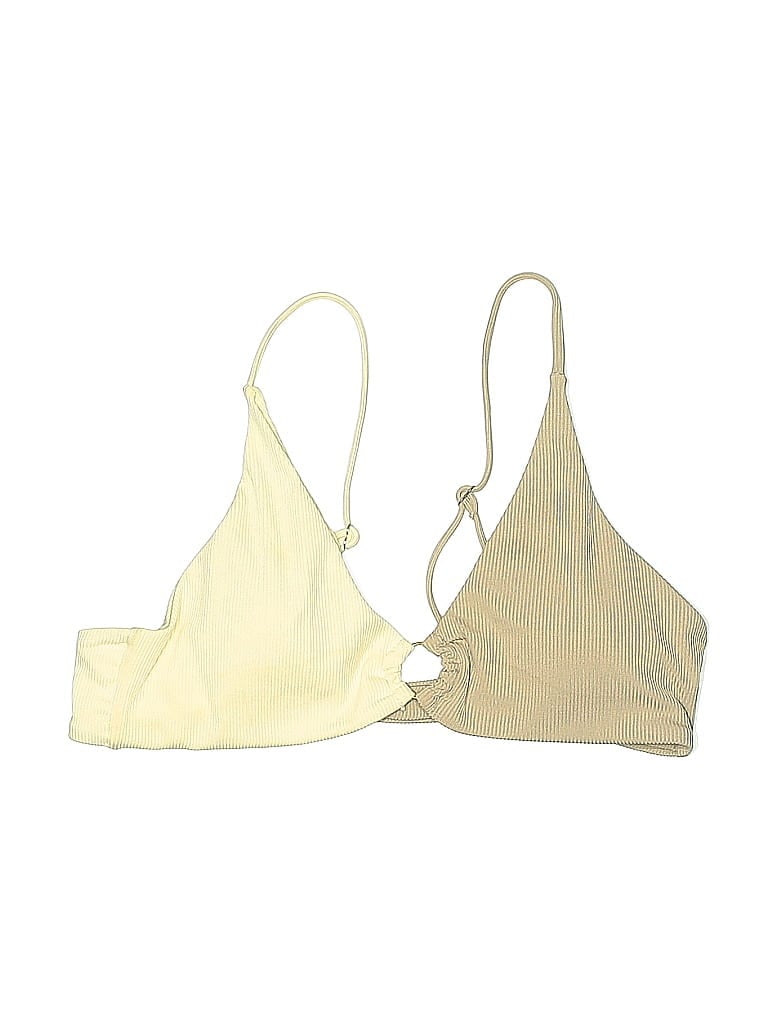 Pre-owned Zaful Swimsuit Top Ivory Swimwear In White
