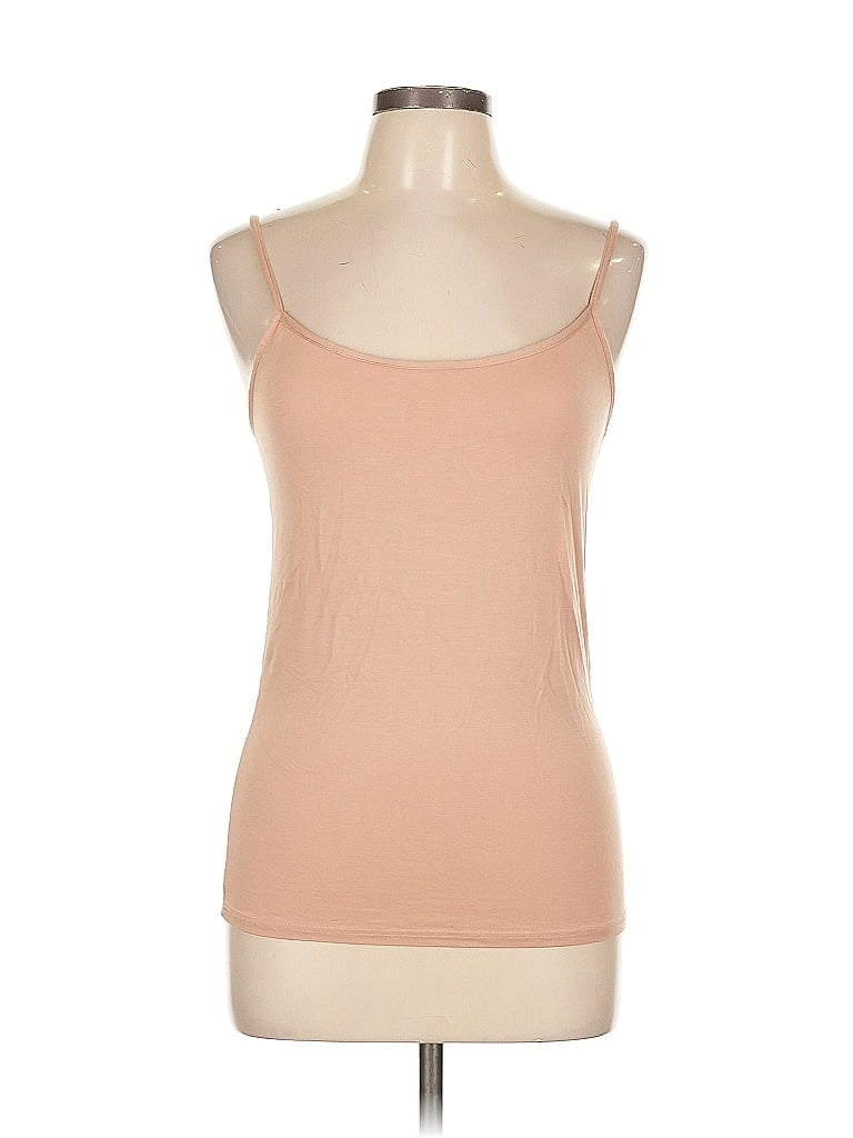 Pre-owned Unbranded Tank Top Tan Strapless Neckline Tops In Brown