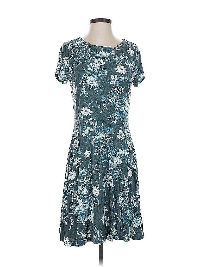 Pre-owned Ann Taylor Loft Casual Dress In Blue