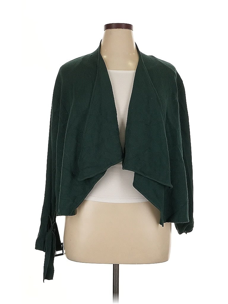 Pre-owned 7th Avenue Design Studio New York & Company Cardigan Sweater In Green