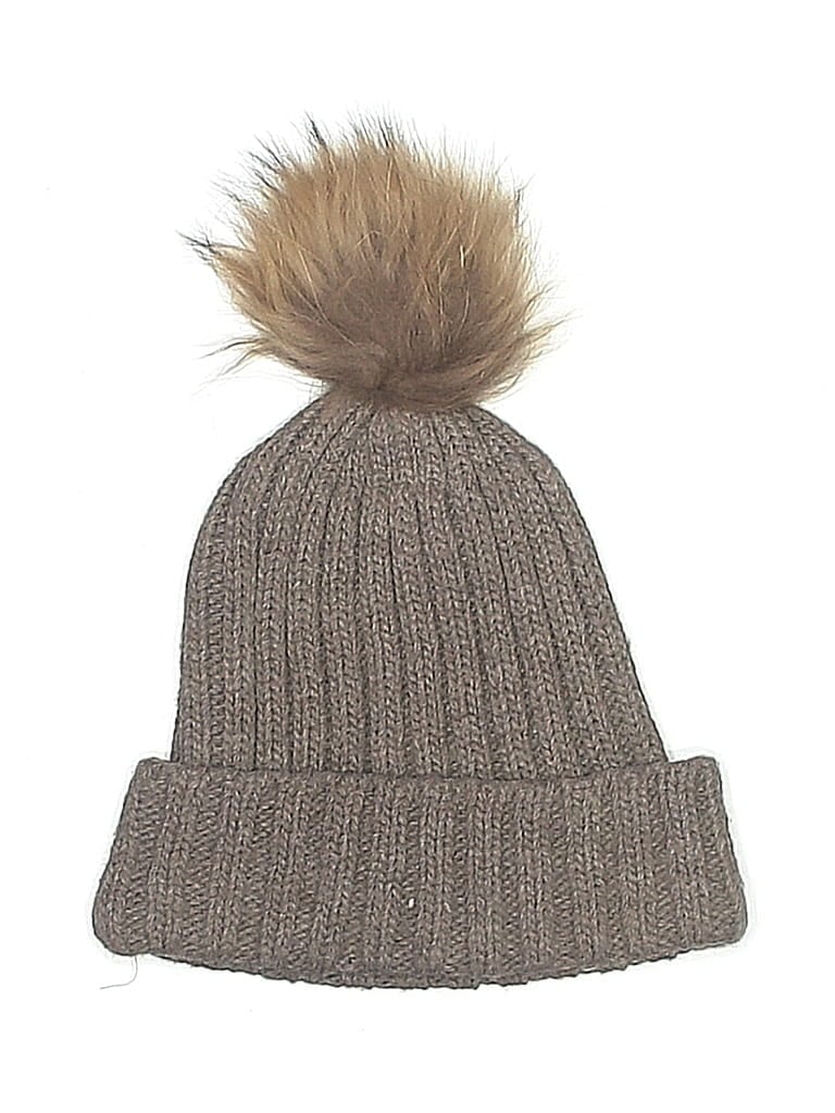 Pre-owned Unbranded Beanie Hat In Brown