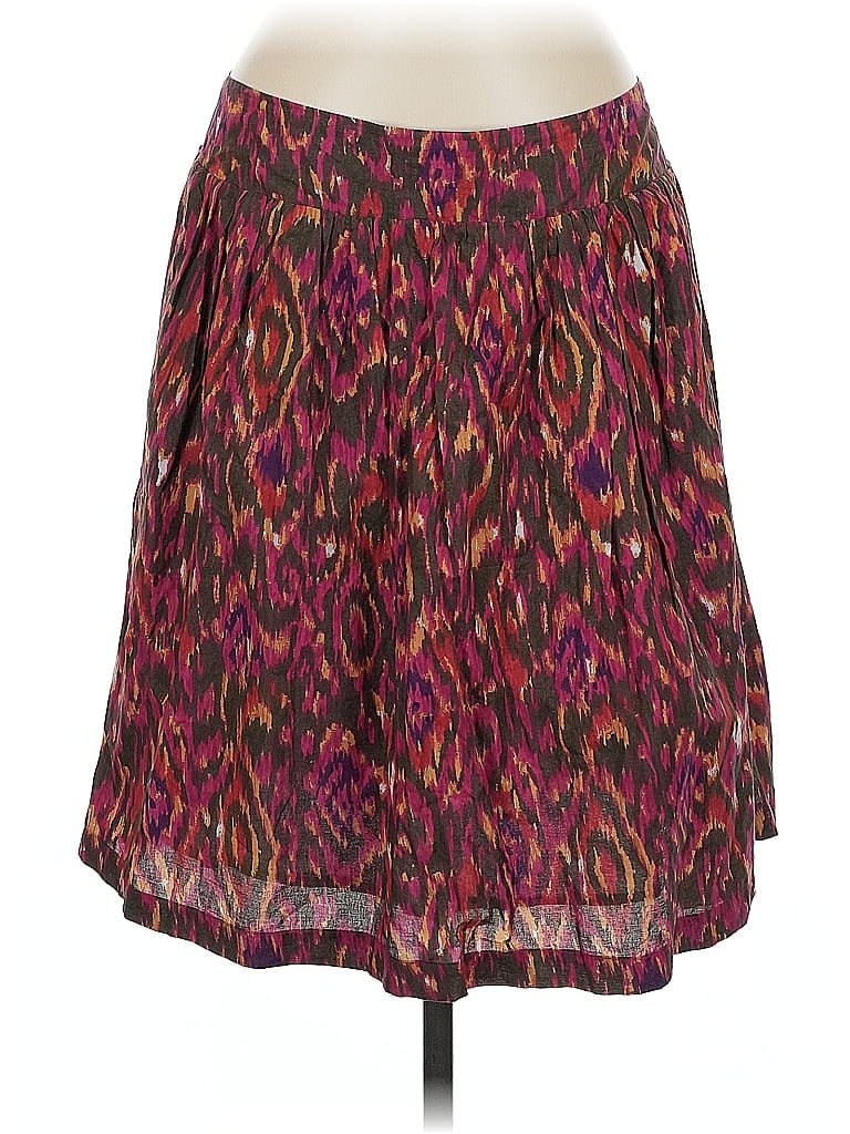 Pre-owned Lucky & Coco Casual Skirt In Burgundy