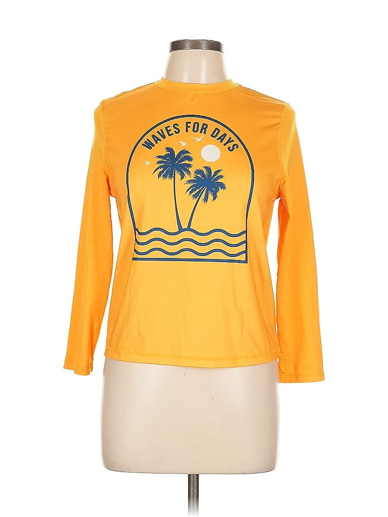 Pre-owned Wonder Long Sleeve T-shirt In Yellow