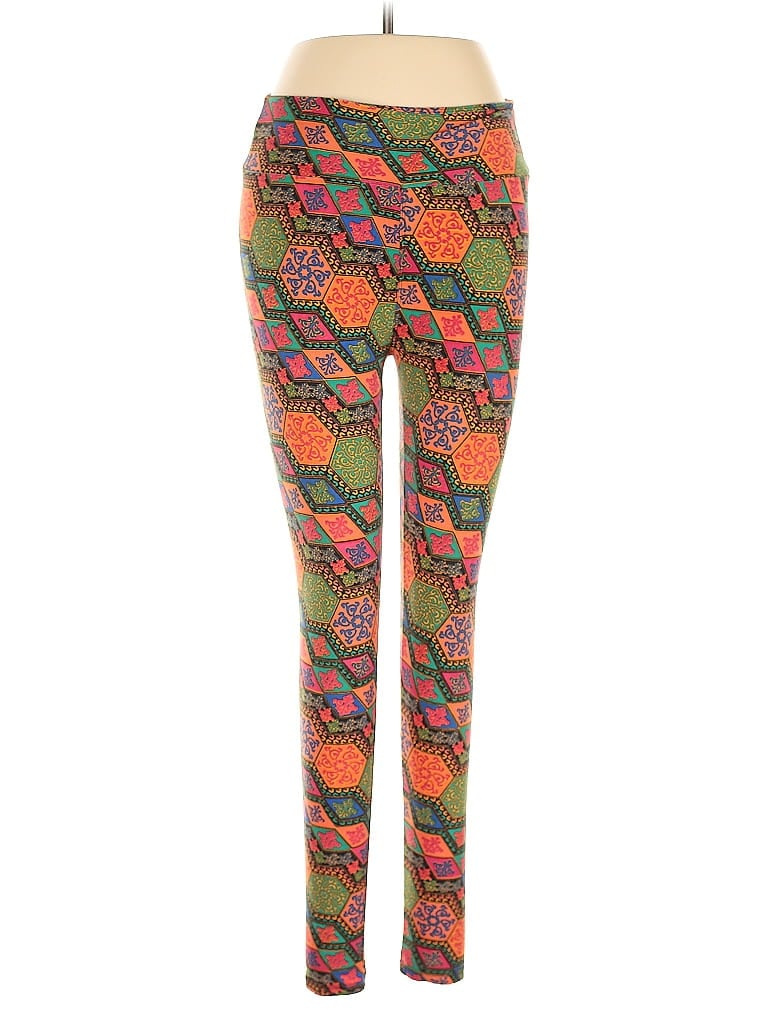 Pre-owned Lularoe Leggings In Green