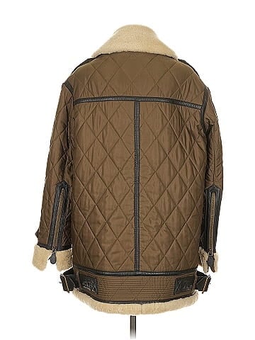 Burberry Brit Shearling Collar Quilted Nylon Coat (view 2)