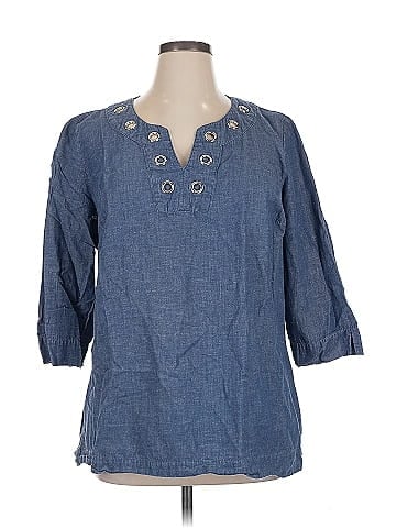 JM Collection 3/4 Sleeve Blouse (view 1)