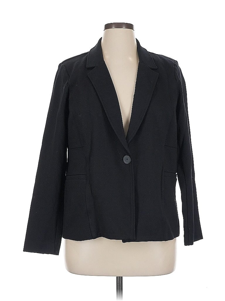 Pre-owned Torrid Blazer Jacket In Black