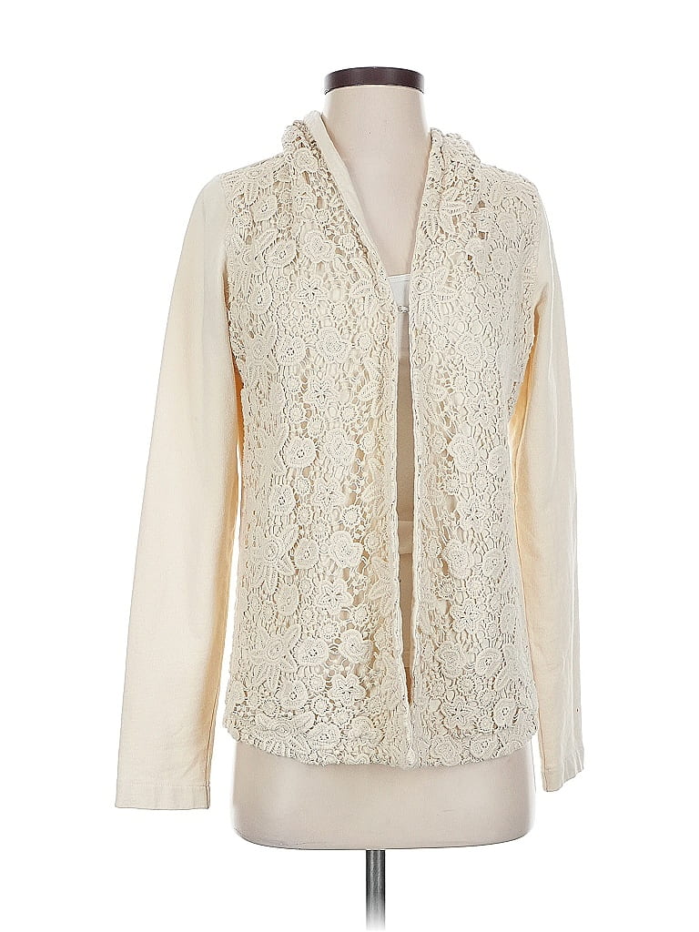 Click to view more detailed imagery on our partner's website Pre-owned Lucky Brand Cardigan Sweater In White