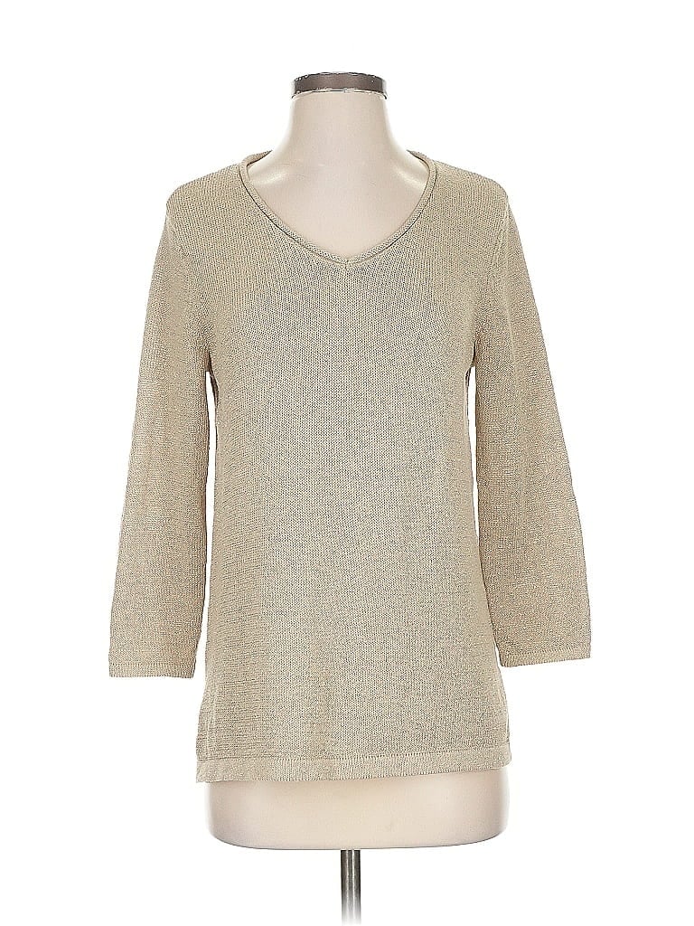 Pre-owned Talbots Outlet Pullover Sweater In Brown