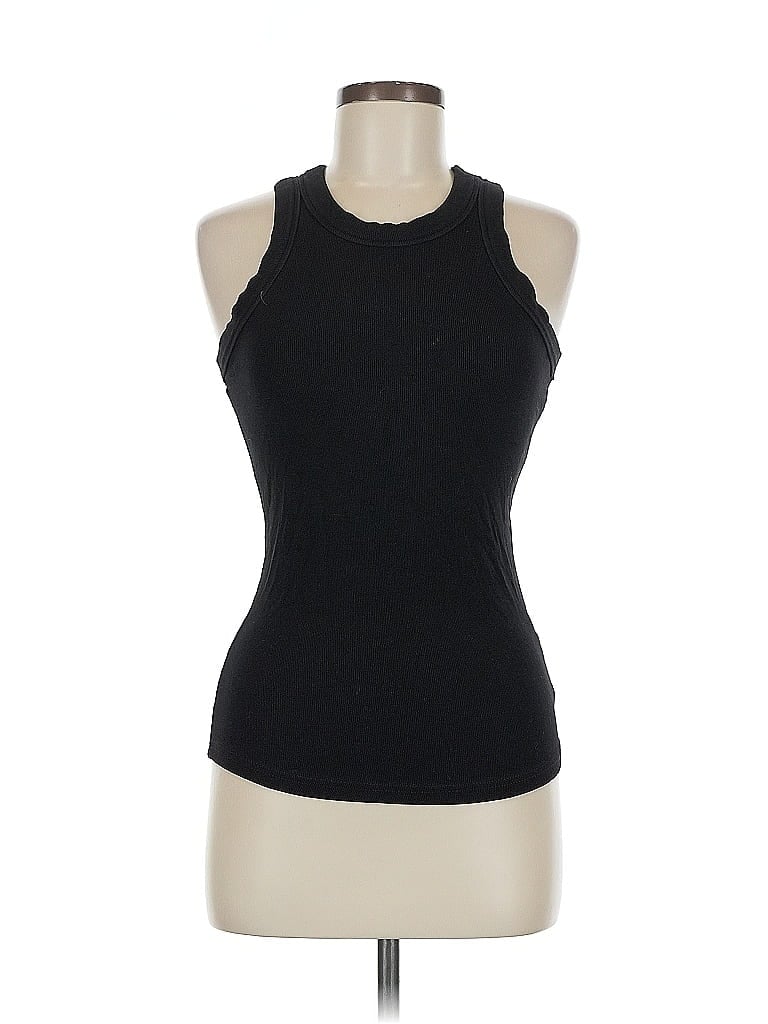 Pre-owned Unbranded Tank Top Black Halter Neckline Tops
