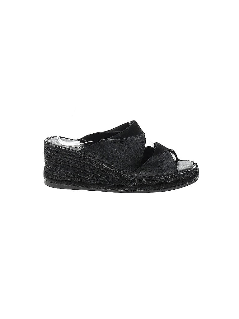 Pre-owned Kelsi Dagger Brooklyn Wedges In Black
