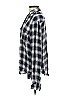 Paige 100% Rayon Plaid Blue Long Sleeve Button-Down Shirt Size S - photo 5