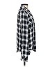 Paige 100% Rayon Plaid Blue Long Sleeve Button-Down Shirt Size S - photo 4