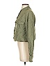 Express 100% Elastic Solid Green Long Sleeve Blouse Size S - photo 5