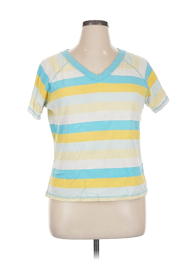 Pre-owned Style & Co Short Sleeve T-shirt In Yellow