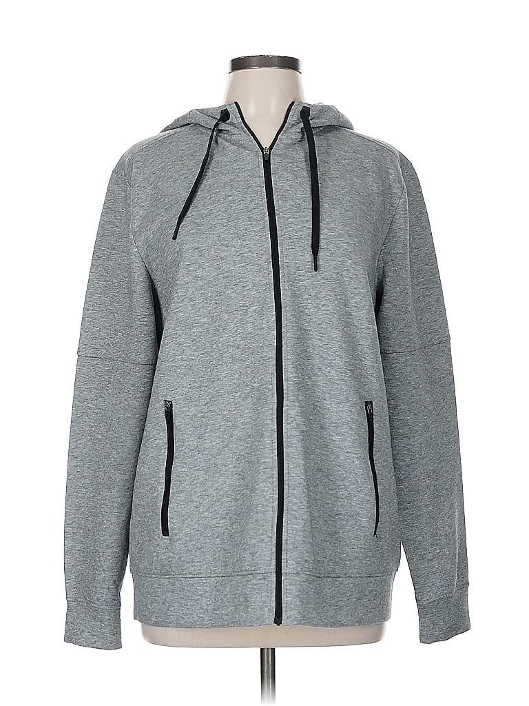 Pre-owned Member's Mark Zip Up Hoodie In Gray