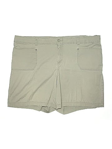 Lane Bryant Outlet Khaki Shorts (view 1)