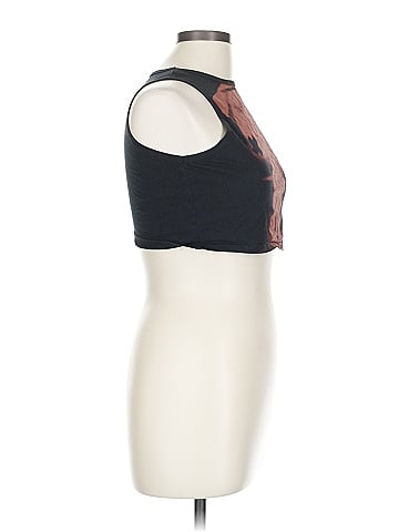 Cider 100% Cotton Brown Tank Top Size L