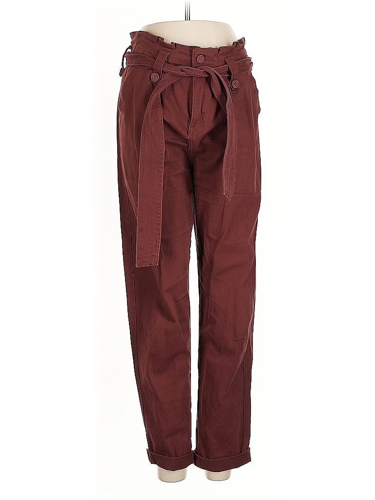 Pre-owned I & M Jeans Casual Pants In Burgundy
