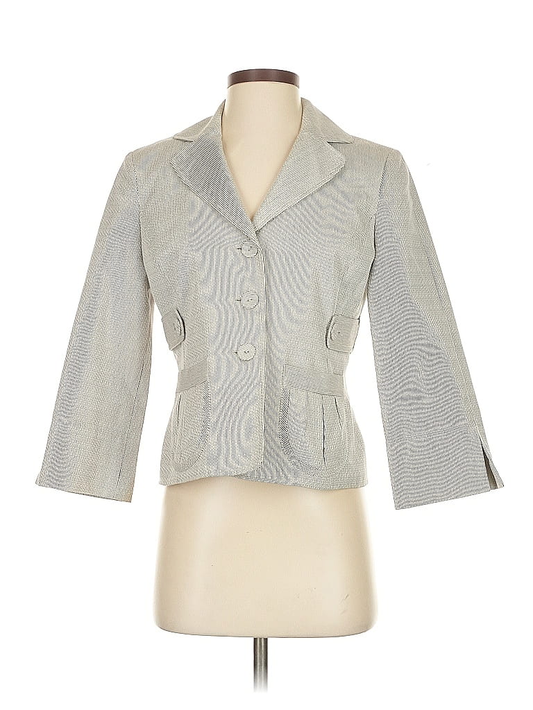 Pre-owned Nine West Blazer Jacket In Gray