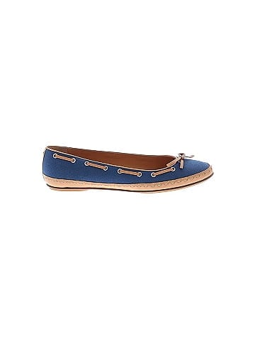 Chanel Vintage Canvas and Leather Bow Flats (view 1)