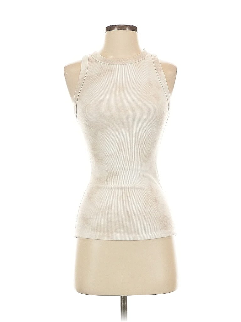Pre-owned A New Day Tank Top Ivory Halter Neckline Tops In White