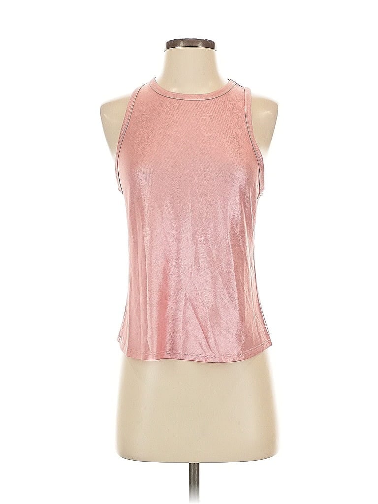 Pre-owned Porridge Tank Top Pink Halter Neckline Tops