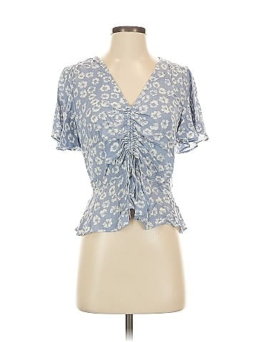 Hem & Thread Short Sleeve Blouse (view 1)