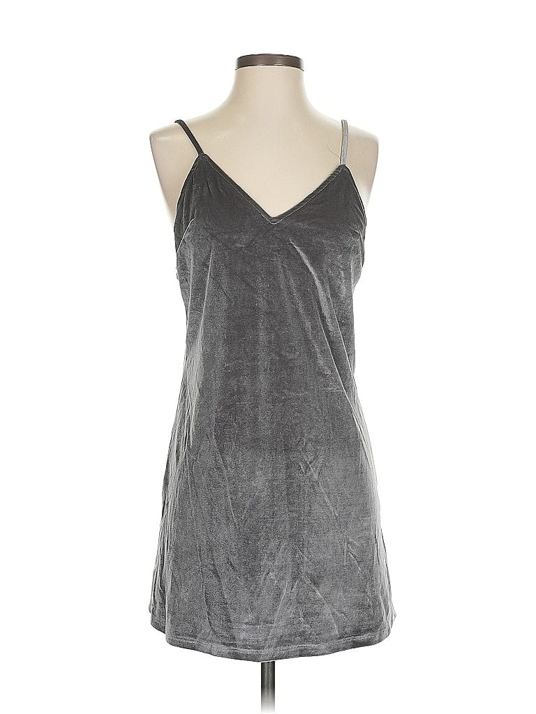 Seek The Label Sleeveless Top Gray Halter Neckline Tops