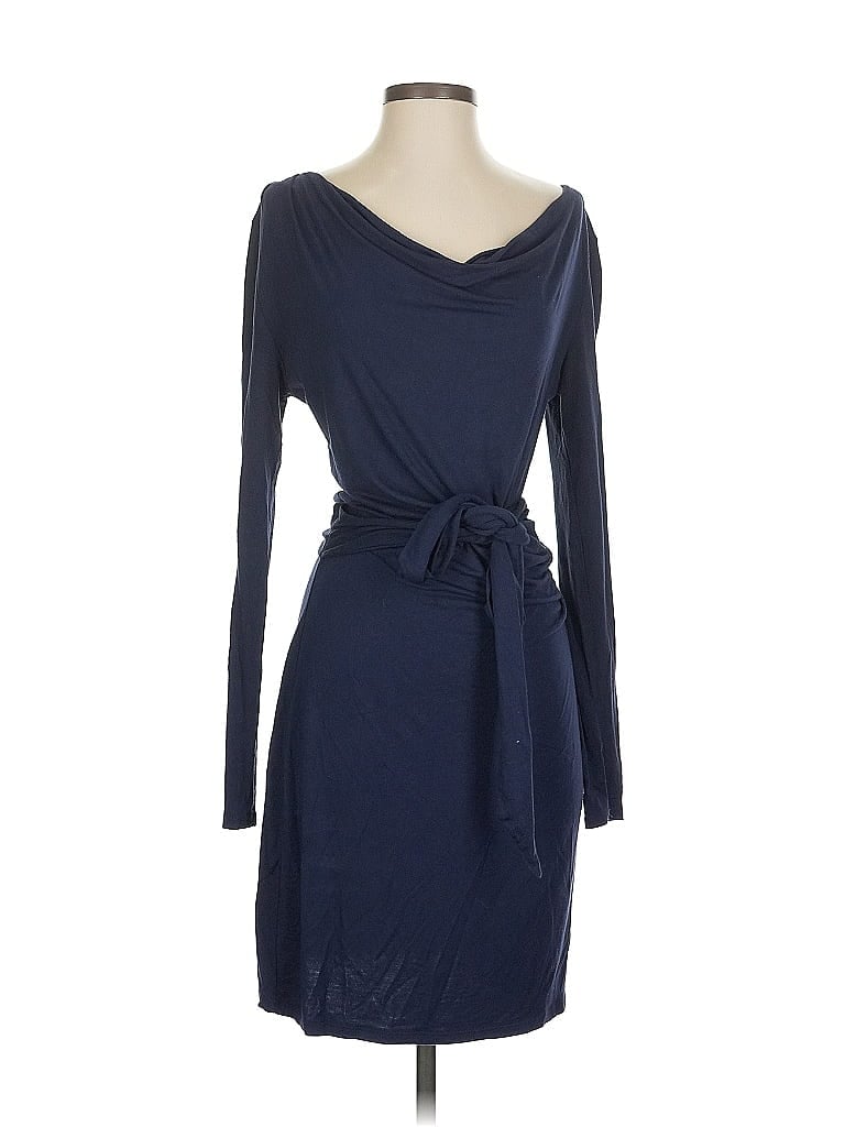 Pre-owned Three Dots Casual Dress In Blue