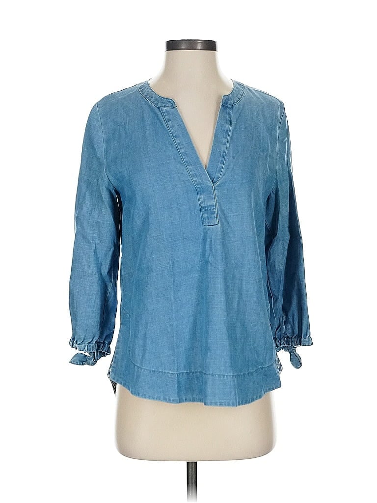 Click to view more detailed imagery on our partner's website Pre-owned Vineyard Vines 3/4 Sleeve T-shirt In Blue