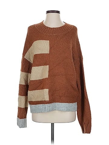Hem & Thread Pullover Sweater (view 1)